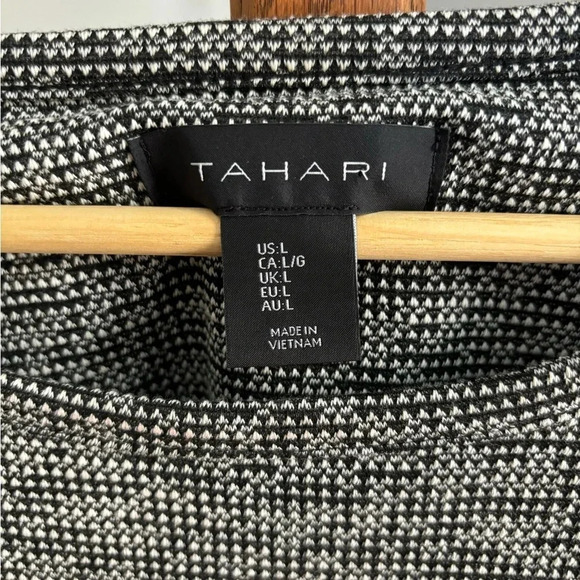 Tahari Large Long Sleeve Cotton Blend Dress - Picture 3 of 6